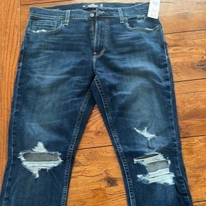 Mens Hollister epic flex super skinny ankle jeans NWT